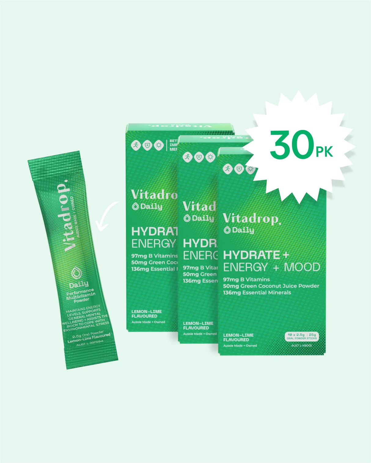 Vitadrop Daily - Hydrate, Energy + Mood