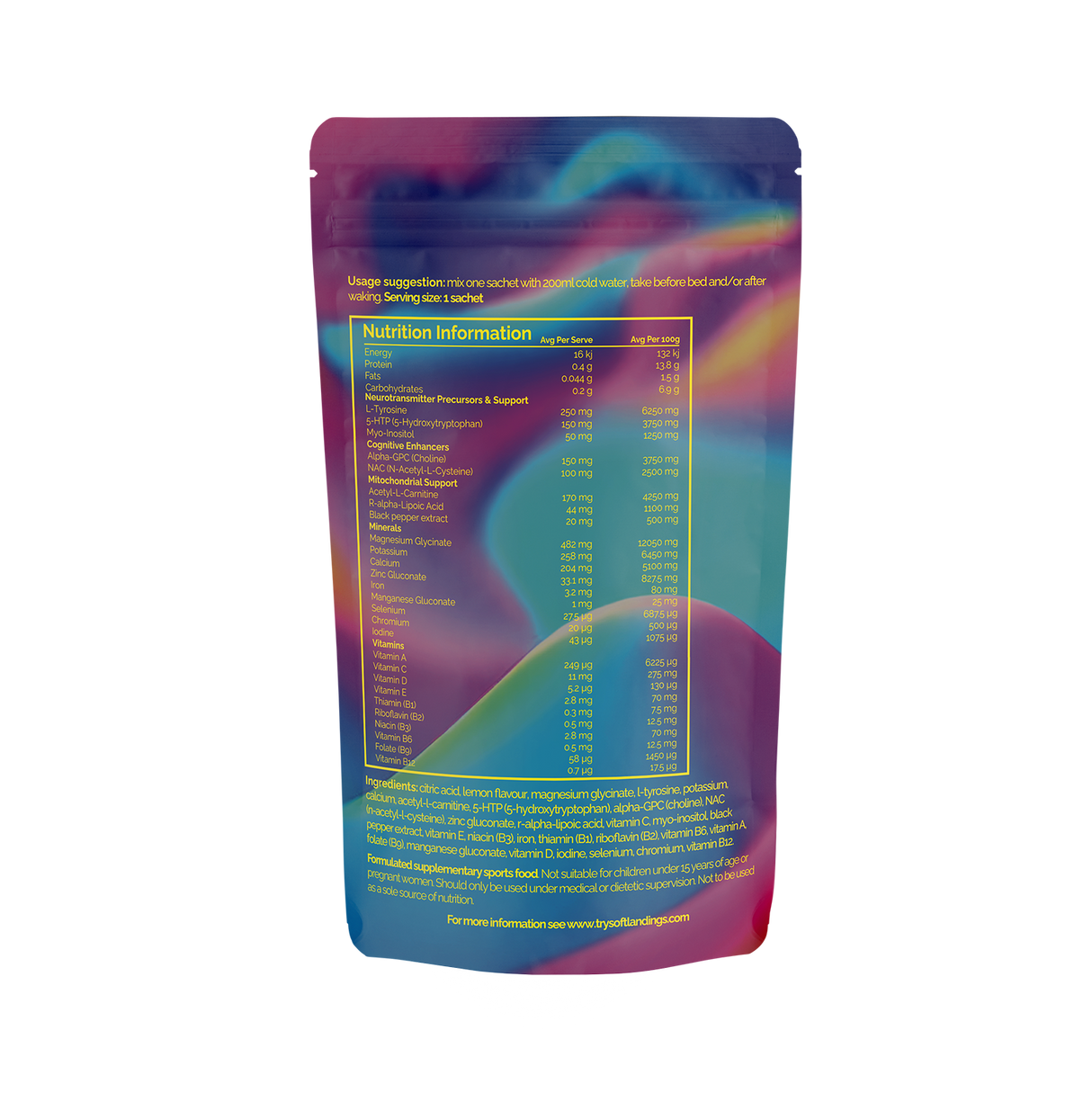 SOFT LANDINGS Recovery sachet (20 Pack)