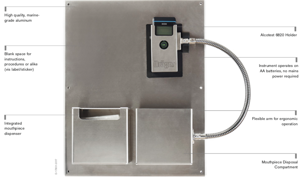 Drager Alcotest 6820 Test Station - Wall Mounted Unit