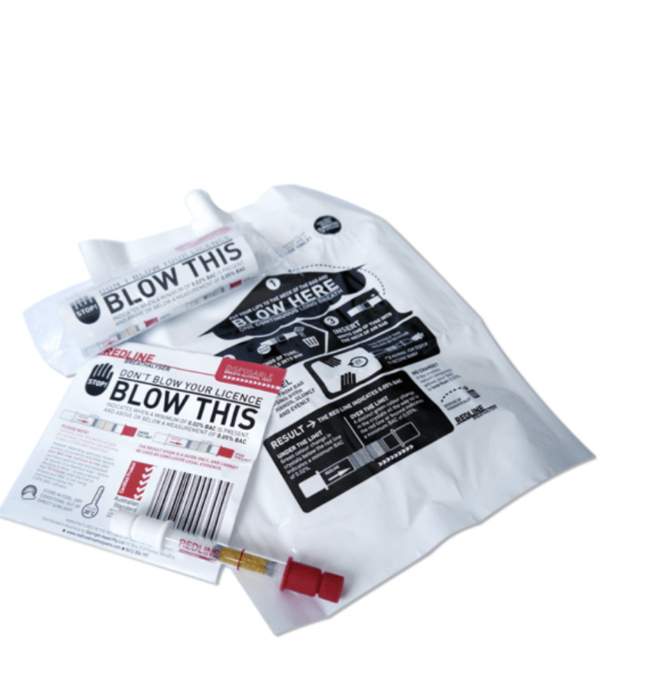 Redline Single Use Disposable Breathalyser