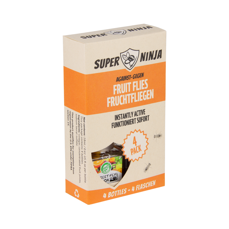 Super Ninja Fruit Fly Trap 4 pack