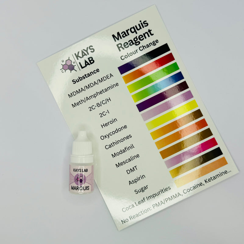 Marquis Reagent Color Chart