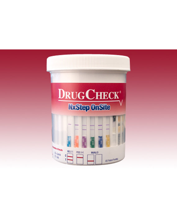 DrugCheck - NxStep Urine Drug Test 8-Panel including Synthetic Cannabinoids, Alcohol + Adulterants