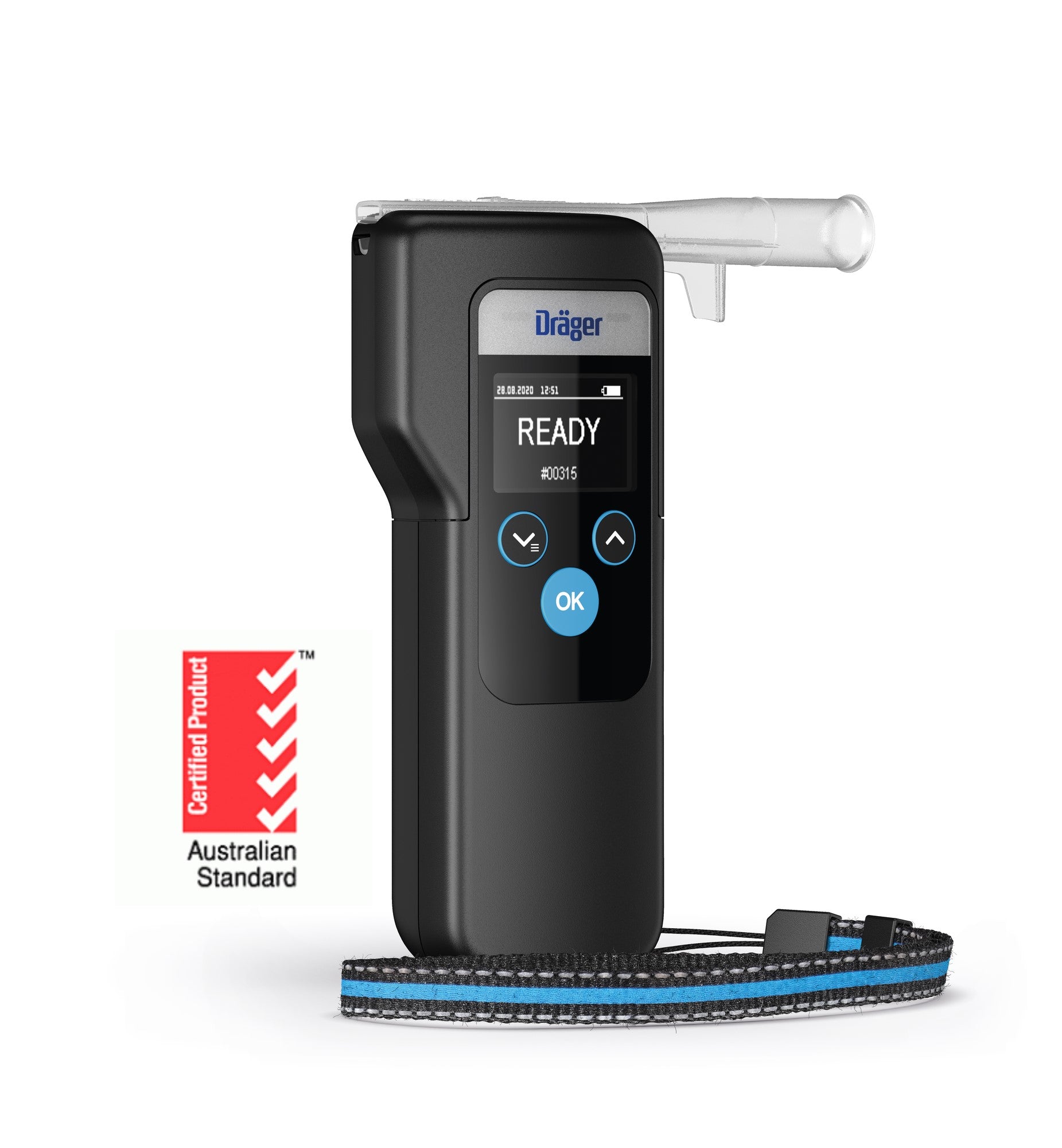 Dräger Alcotest 5000 Reliable High-Speed Breathalyzer for Mass Screening,  Digital Breath Alcohol Screening Device for Professional Use