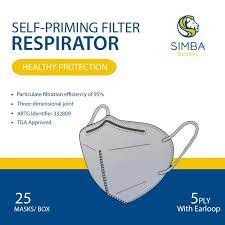 Self-Priming Filter Respirator Face Mask